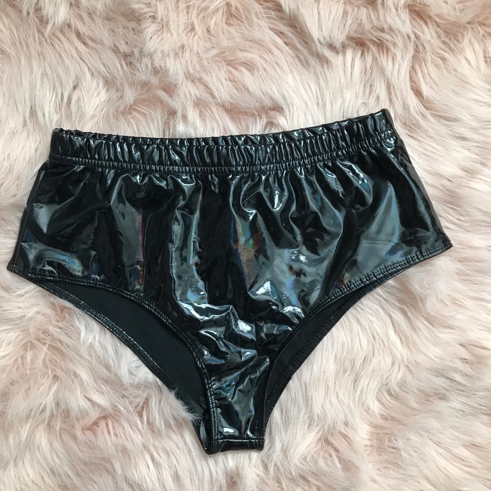 Club Exx Dark Euphoric Element Metallic Bottoms in Black Size XS